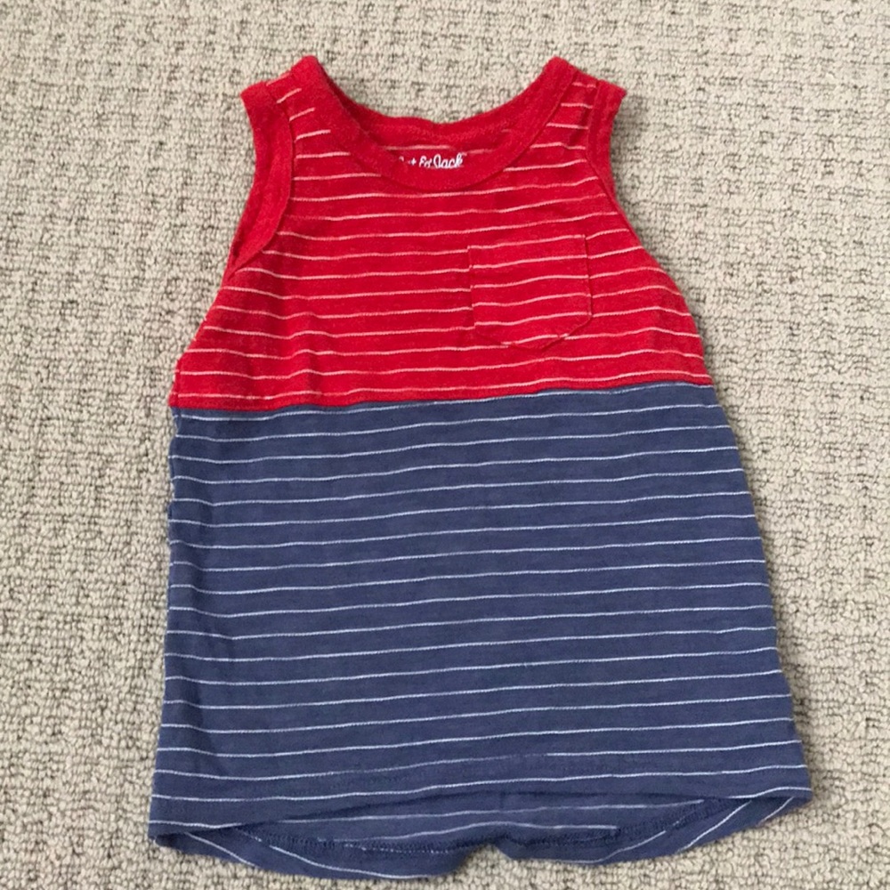 Kids blue and red tank